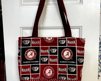 Two rooms have a variety of purses
