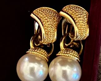 Most earrings are clip-on style