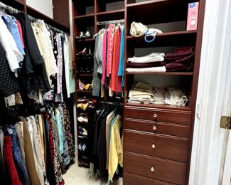 Lots of clothing including vintage and modern.