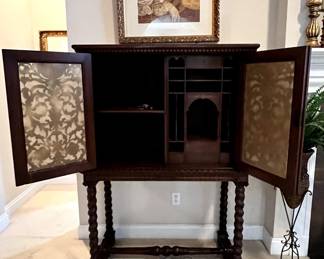 Beautiful wooden cabinet with tons of storage
