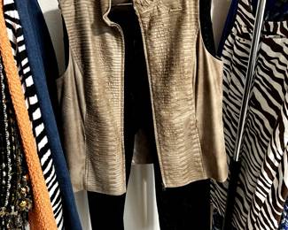 Lots of clothing including vintage and modern.