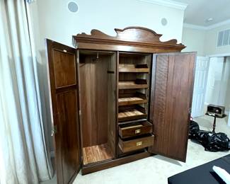 Wooden wardrobe
