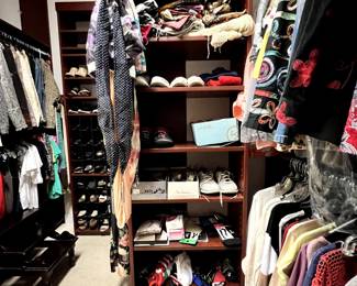 Lots of clothing including vintage and modern.