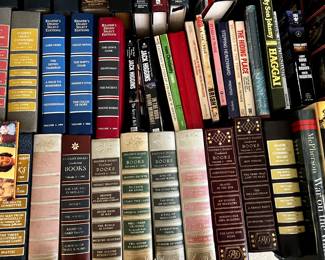 Hundreds of books. Lots of military, war, history and religious books as well as classics.