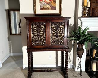 Beautiful wooden cabinet with tons of storage