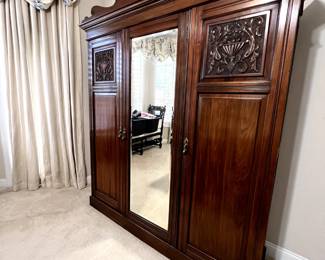 Wooden wardrobe