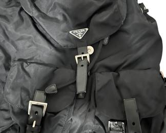 Faux Prada Nylon Backpack