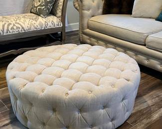 Round Tufted Ottoman