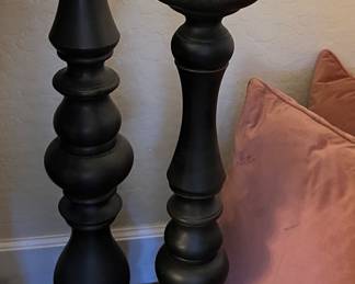 Large Pillar Candle Holders pair
