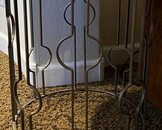 Drum Table w Mirrored Top