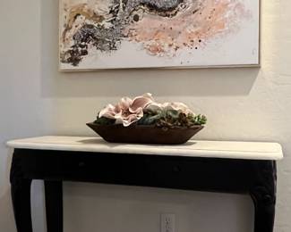 Entry Table, Art, Floral/Cactus