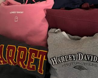 Assorted Sweatshirts and Hoodies: Harley DAvidson