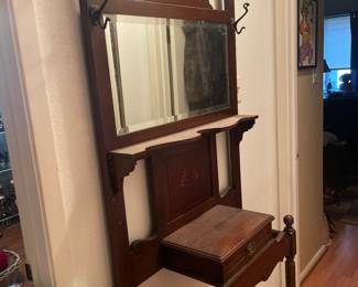 Antique Hall Tree