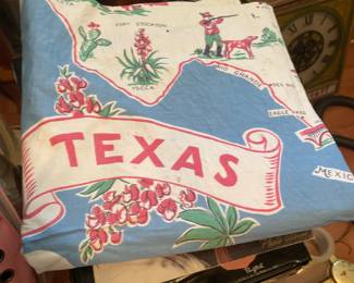 Vintage Texas Tablecloth