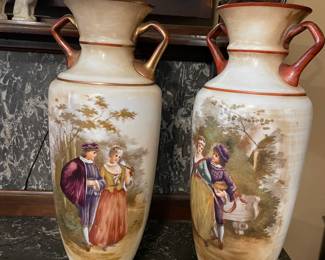 Two large Antique Austrian vases