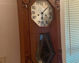 Antique Oak Wall Clock