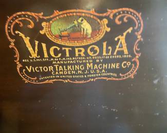 Original label on Victrola