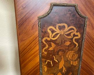 Beautiful Inlaid Marquetry Clock Pedestal