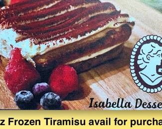 6 oz Frozen Tiramisu