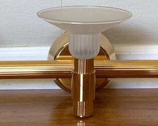 3 light Brass Vanity Hallogent Light Fixture