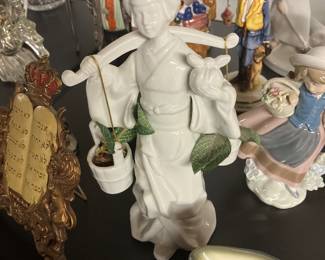Blanc de chine porcelain Asian water carrier