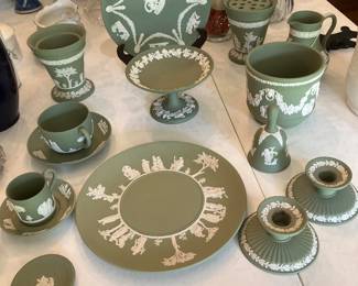 Wedgewood blue and green pattern