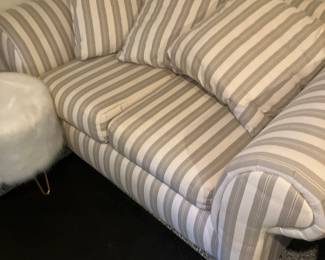 Love seat with a matching couch