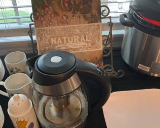 Glass electric tea kettle