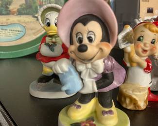 Mickey and Minnie porcelain figurines
