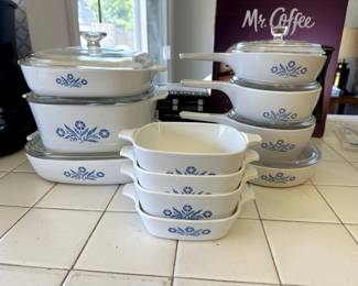 CorningWare blue patterned dishes – classic, durable, and perfect for everyday cooking