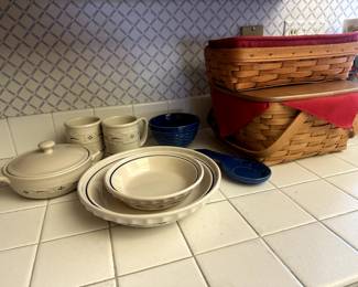 Longaberger pieces with original boxes – authentic handcrafted baskets and accessories, perfect for collectors or gift-giving