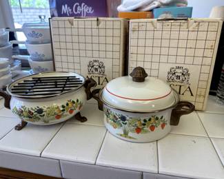 Vintage Asta Enamel Cookware