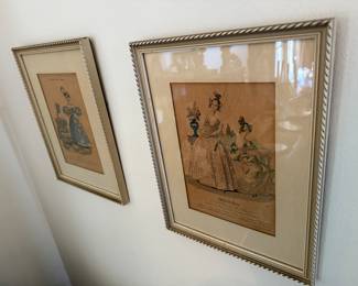 Vintage Magazine Prints Framed