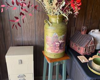 Vintage Small File Cabinet 