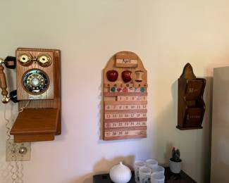 Wooden Calendar/Mail Organizer