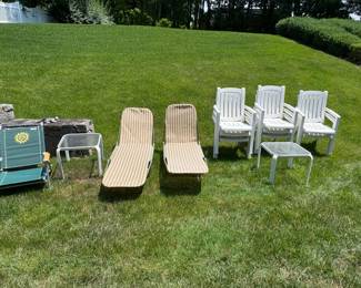 Folding mount hairs new, stacking chairs, sand chair, side tables