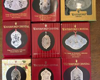 Waterford Songs of Christmas ornaments