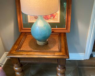 End table and lamp