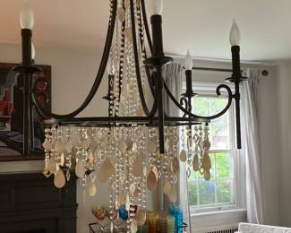 Chandeliers times two over dining room table great look