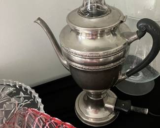 Electric vintage coffee pot
