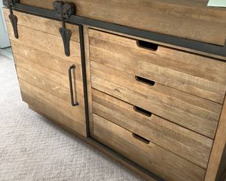Arhaus high dresser with barn doors