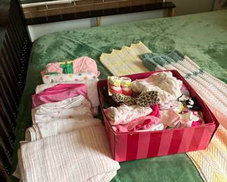 Baby blankets and baby clothes