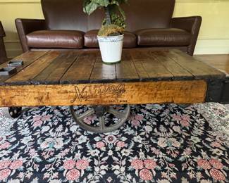 Nutting Truck & Caster Coffee Table