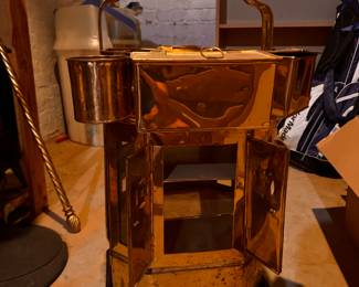 Brass Asian Noodle Cart