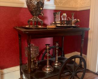 Tea cart & Silver