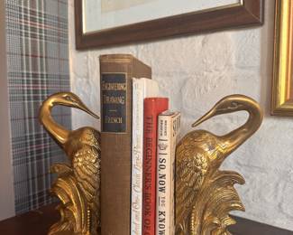 Brass Birds - aren't these fabulous - so much Brass at this Estate Sale.