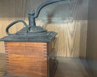 Antique coffee grinder