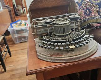 Very unique 1890's Typewriter. Just needs a good cleaning, keep it all original or restore it to it's former glory!