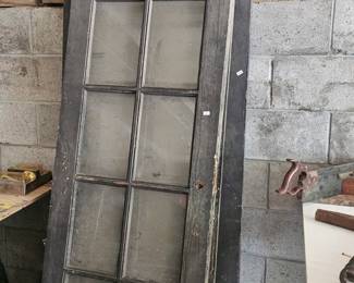 French doors ready to be repuposed