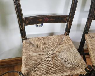 Set of 6 Hickock style chairs Believe to be actual Hitchcock.